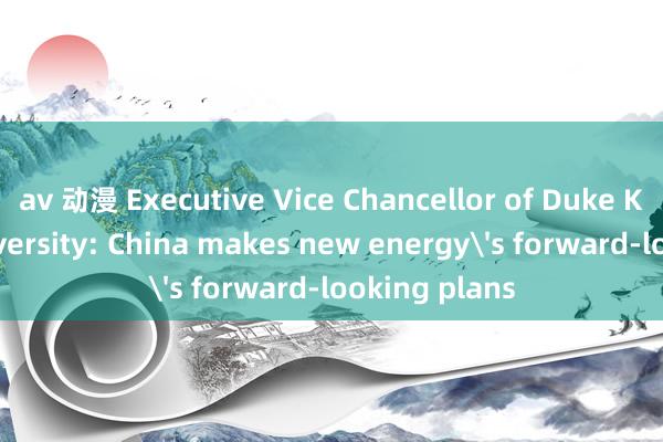 av 动漫 Executive Vice Chancellor of Duke Kunshan University: China makes new energy's forward-looking plans