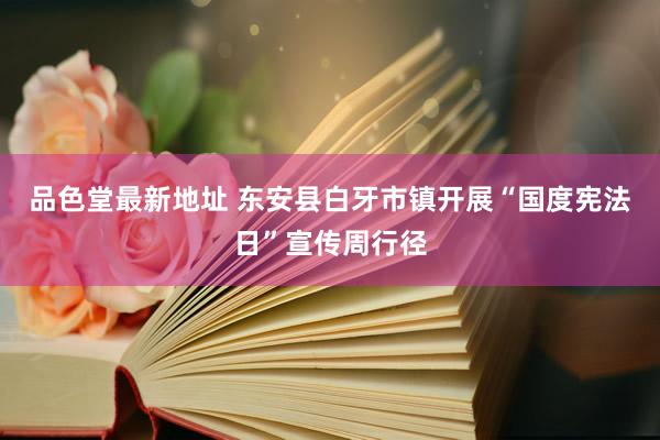 品色堂最新地址 东安县白牙市镇开展“国度宪法日”宣传周行径
