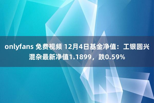 onlyfans 免费视频 12月4日基金净值：工银圆兴混杂最新净值1.1899，跌0.59%
