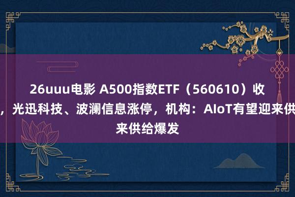 26uuu电影 A500指数ETF（560610）收盘飘红，光迅科技、波澜信息涨停，机构：AIoT有望迎来供给爆发
