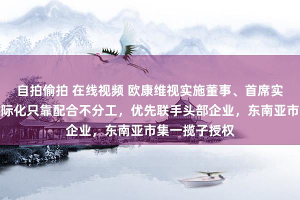 自拍偷拍 在线视频 欧康维视实施董事、首席实施官刘晔：国际化只靠配合不分工，优先联手头部企业，东南亚市集一揽子授权